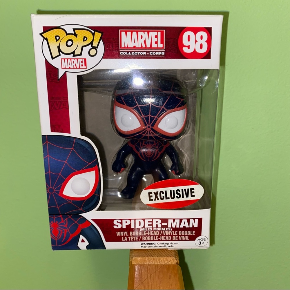 Funko Pop! Exclusive Marvel 98 Spiderman Miles Morales - Brand New in Box